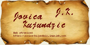 Jovica Kujundžić vizit kartica